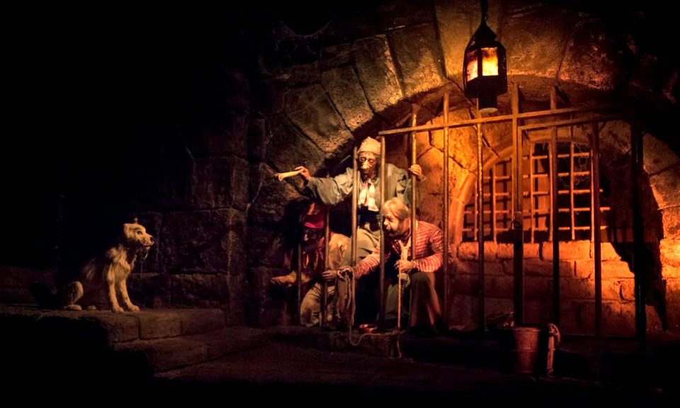 Dog with prison keys - Pirates of the Carribean Ride Disneyland-