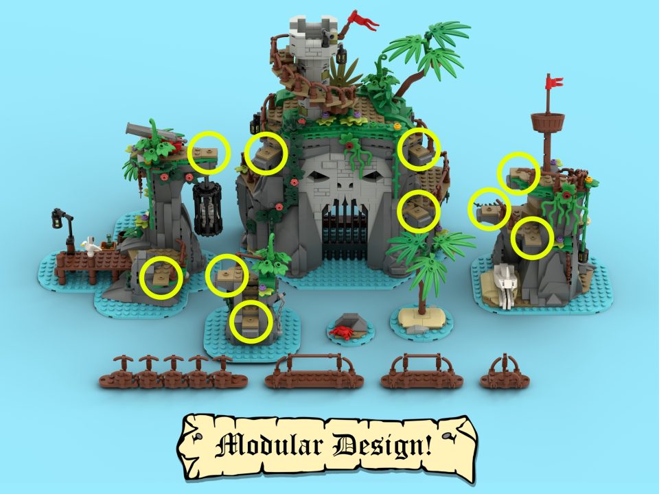 Ominous Isle's modular connection points