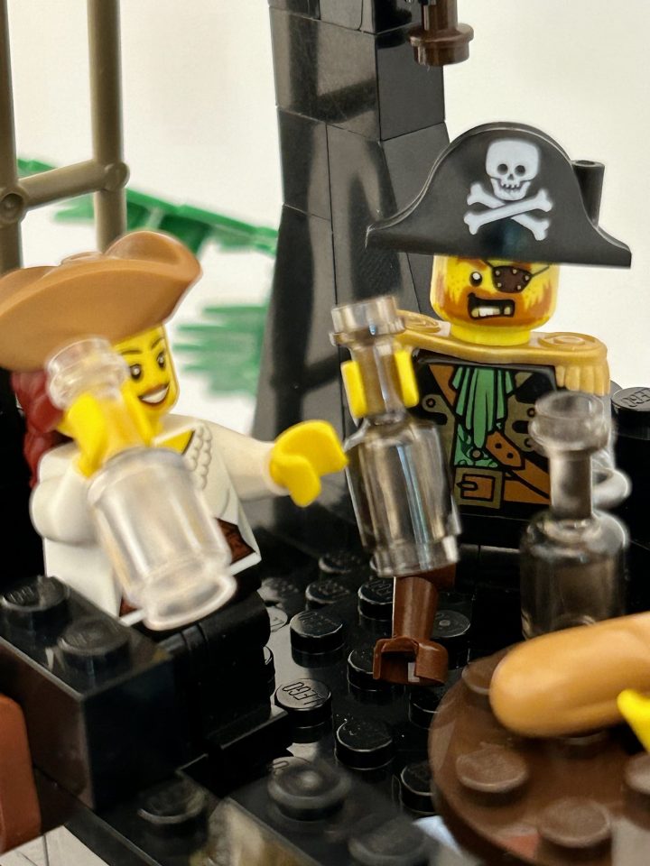 LEGO Pirates drinking at Rock Island Refuge
