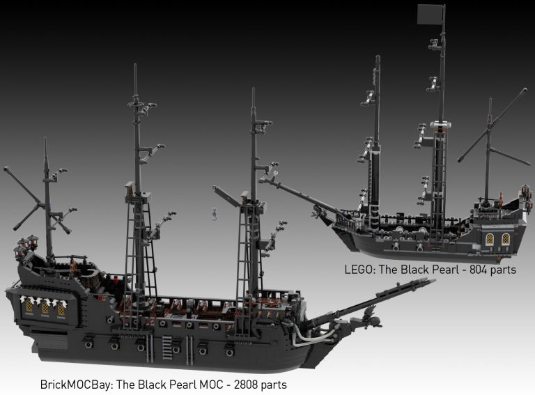 Set Pirate Black Pearl Ship 1007 Pièces - MOC-84574 - Compatible Lego - 14+