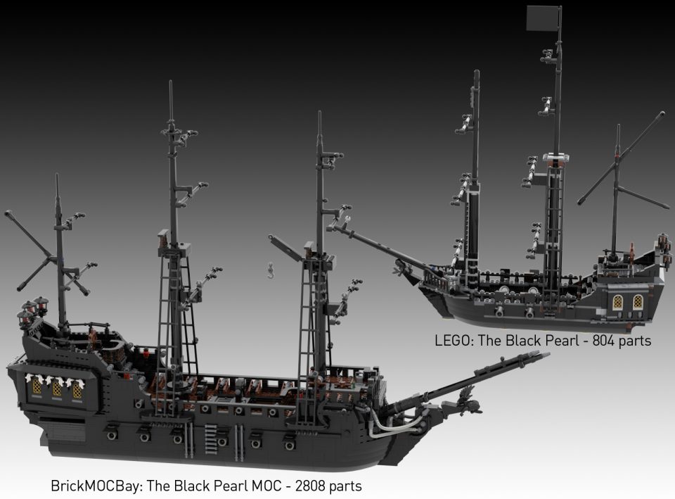 LEGO 4184 The Black Pear comparison to the BrickMOCBay
