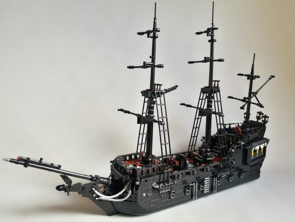 Left broadside view of the Pearl