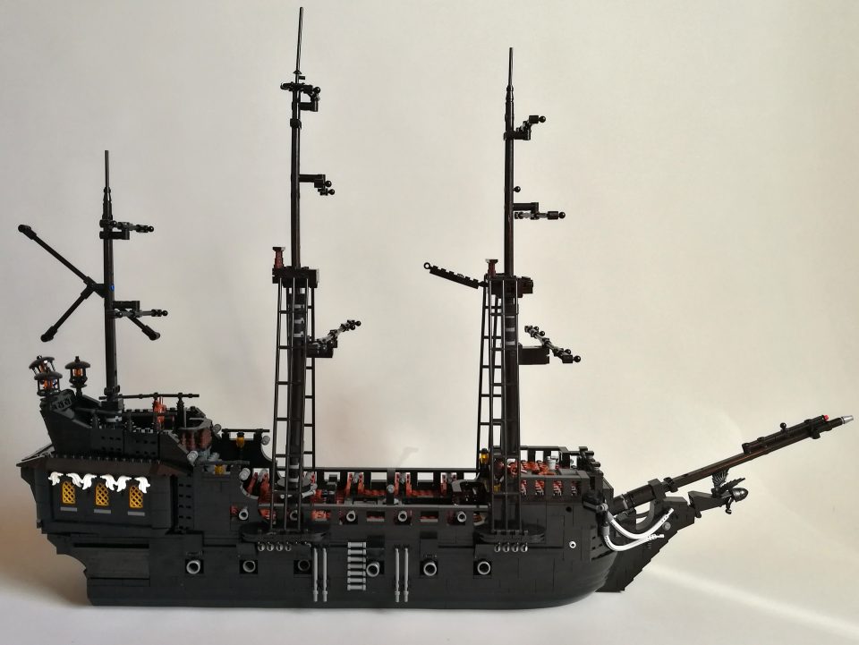Side-broadside view of the Pearl