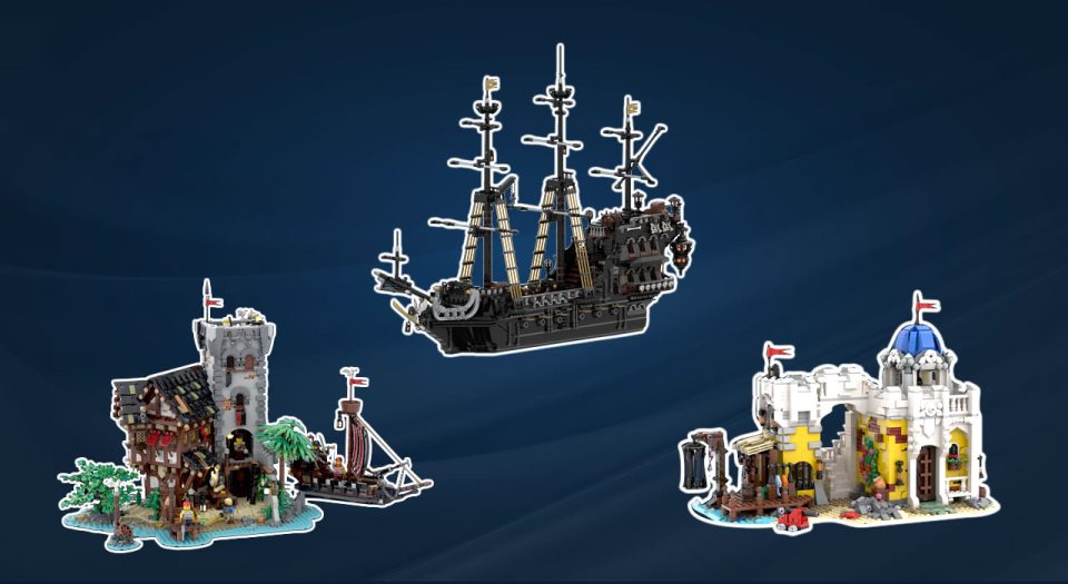 Pirate designs in the Bricklink Designer Program MOC Popup Store