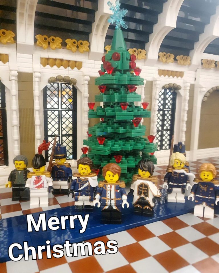 LEGO blue coat Solider Christmas by niridan_05