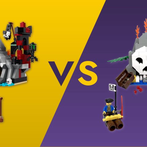 Thumbnail Image of 40597 Scary Pirate Island VERSUS 6248 Volcano Island