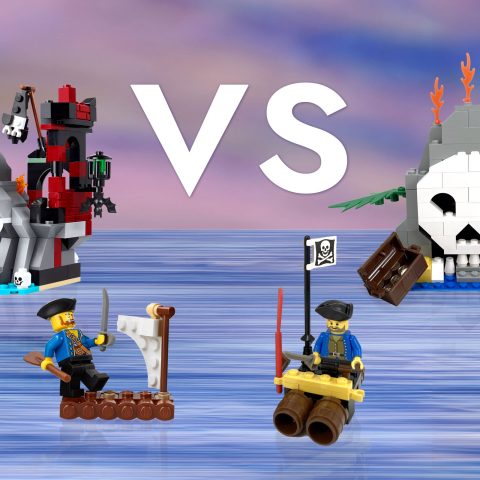 Thumbnail Image of 40597 Scary Pirate Island VERSUS 6248 Volcano Island