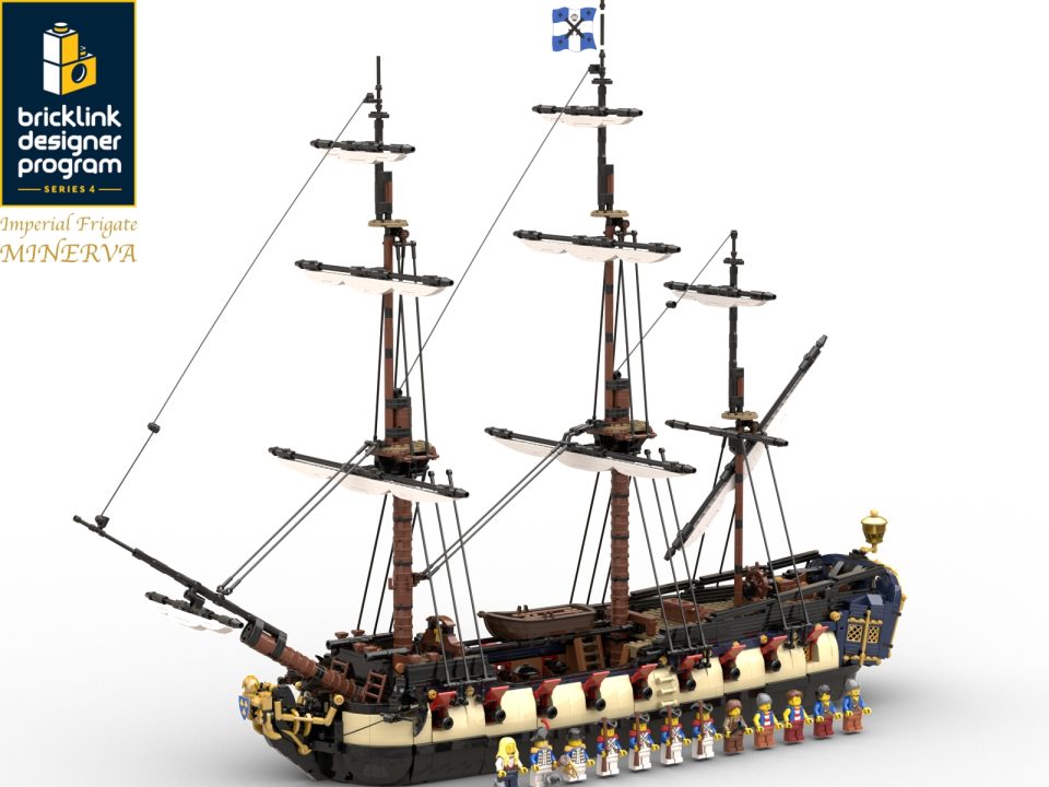 BrickLink Designer Program Series 4 Submission: Imperial Frigate Minerva