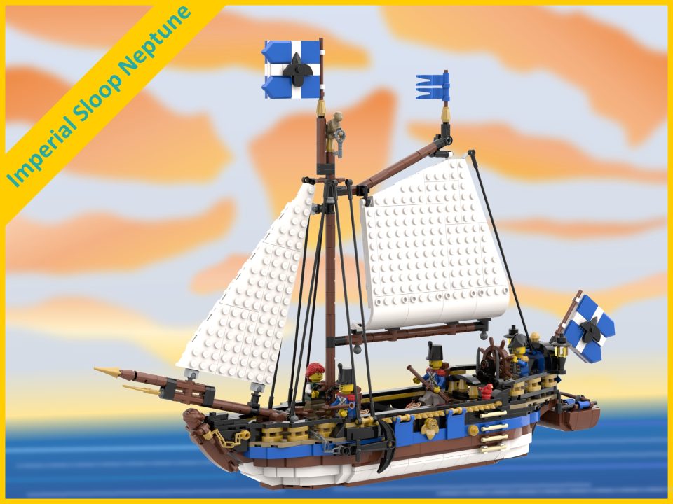 BrickLink Designer-Program Series 4 Submission: Imperial Sloop 'Neptune' by Arcturus7