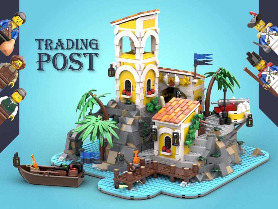 BrickLink Designer-Program Series 4 Submission: "The Hug Island" by Trading Post by KingCreations