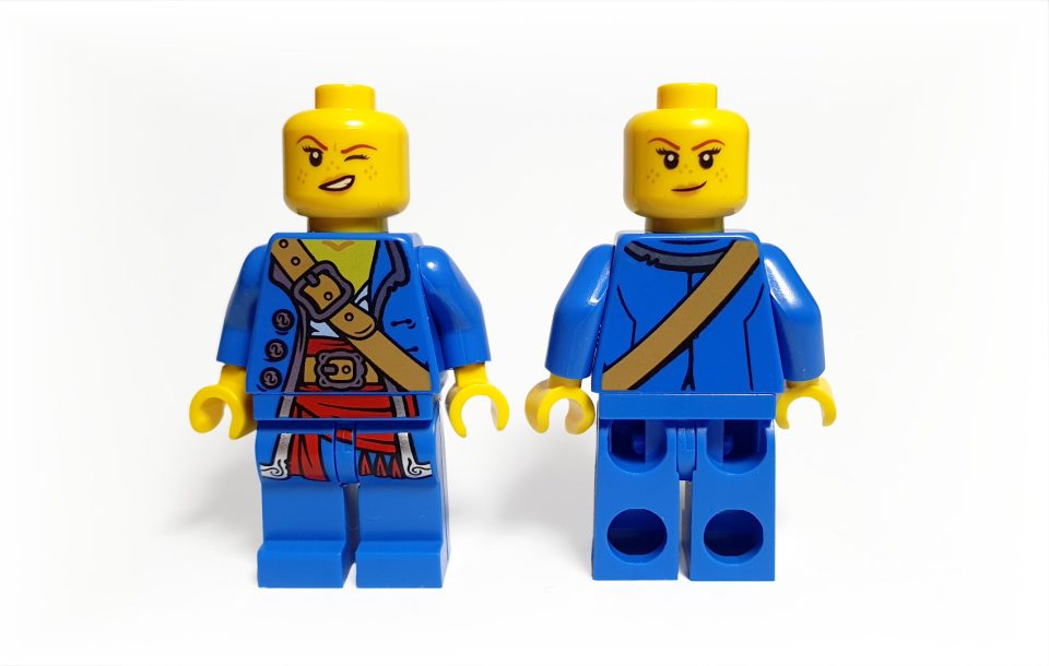 LEGO 2024 Build A Minifigure Pirate Front & Back