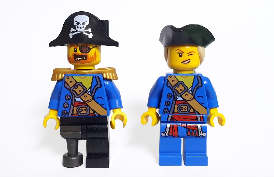 31109 Creator Ship Captain and 2024 Build A Minifigure Pirate