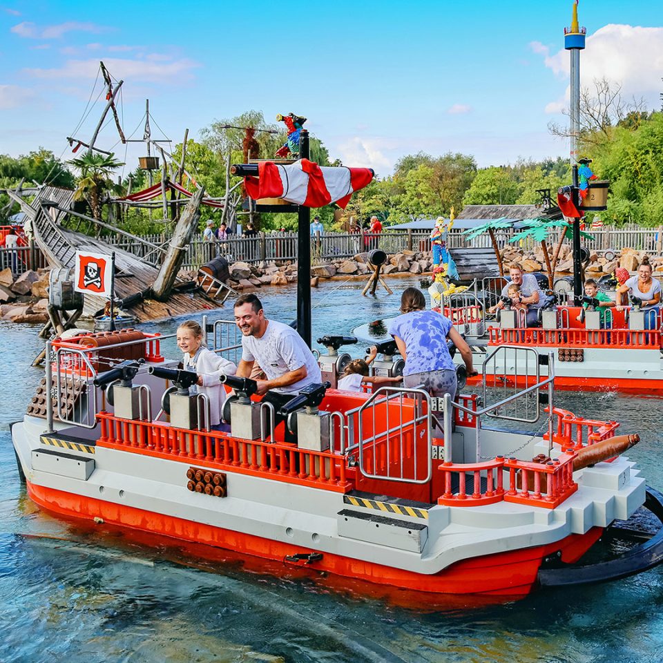 One of the boats at Captain Nick's Pirate Splash Battle at LEGOLAND Deutschland
