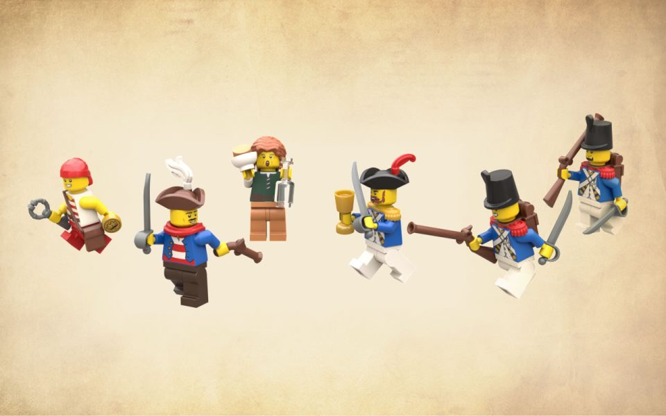 Minifigures of the Lagoon Lock-up remake
