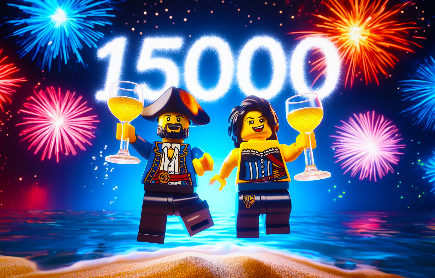 LEGO Pirates celebration 15,000 members