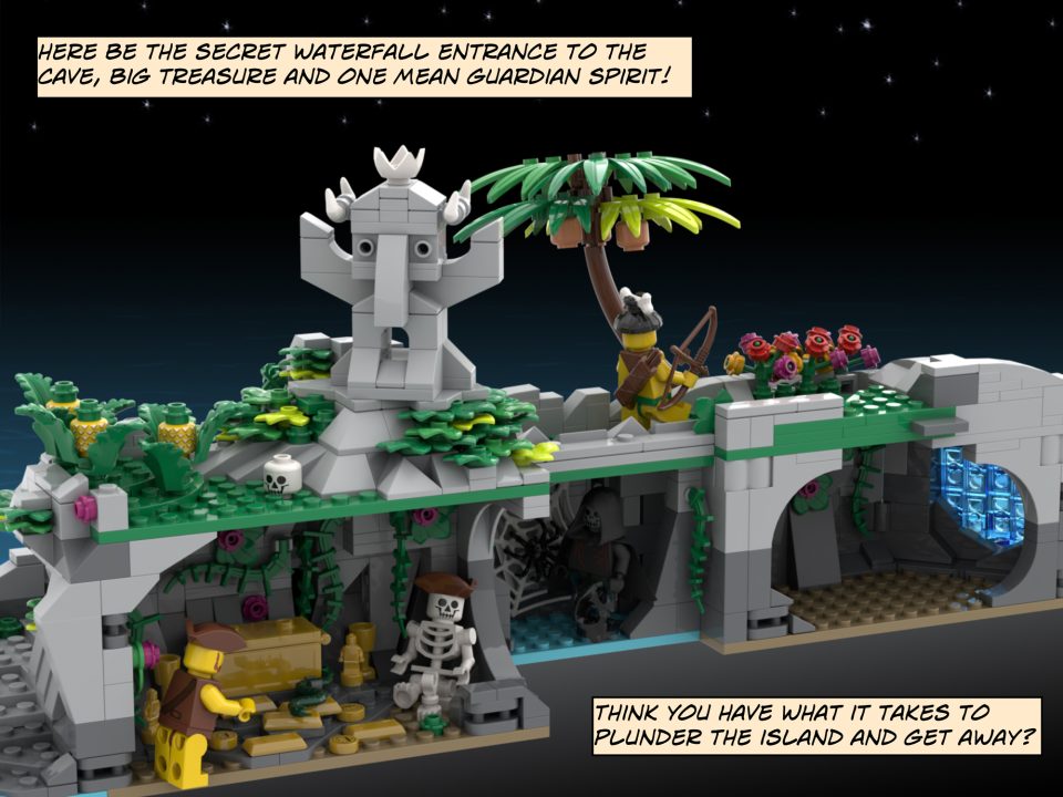 Click here to enlarge image The treasure cave of "Tapu Island"