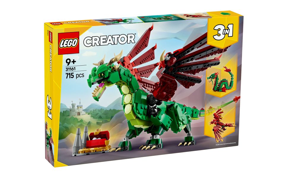Front box of 31161 Medieval Dragon - Creator 3 in 1