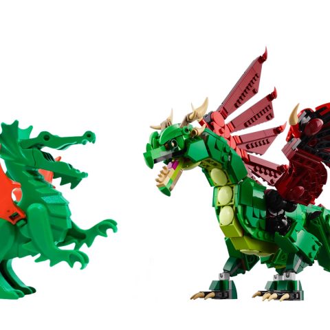 Classic Castle Dragon and 31161 Creator 3 in 1 Medieval Dragon