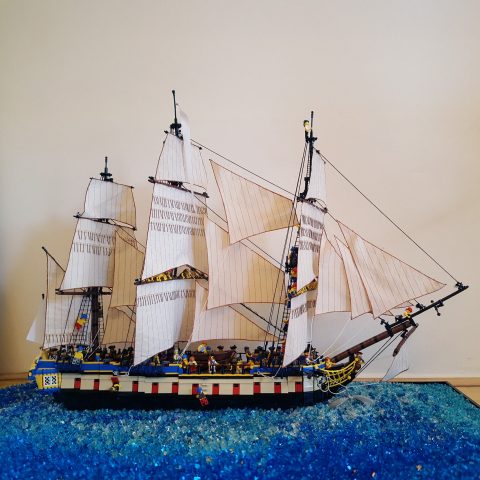 "Magicienne" a 28 gun frigate by Brickperfection