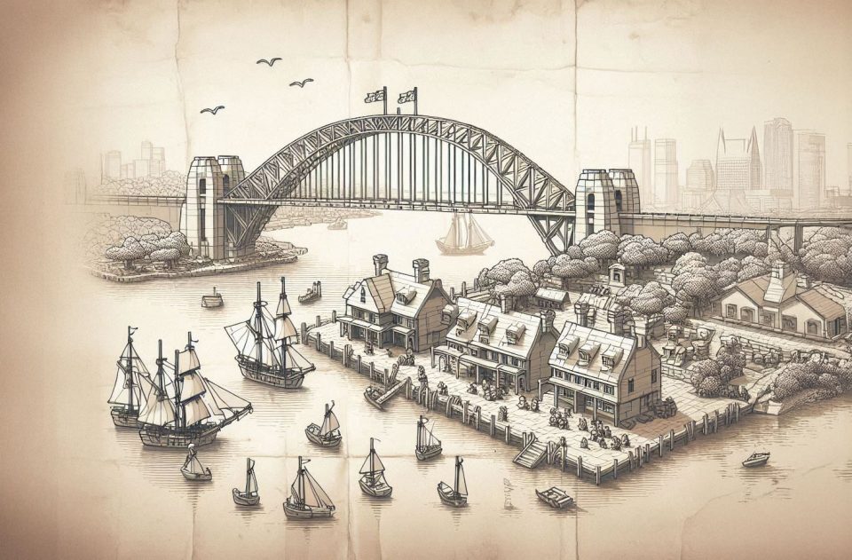 LEGO Sydney Habour -circa 1788
