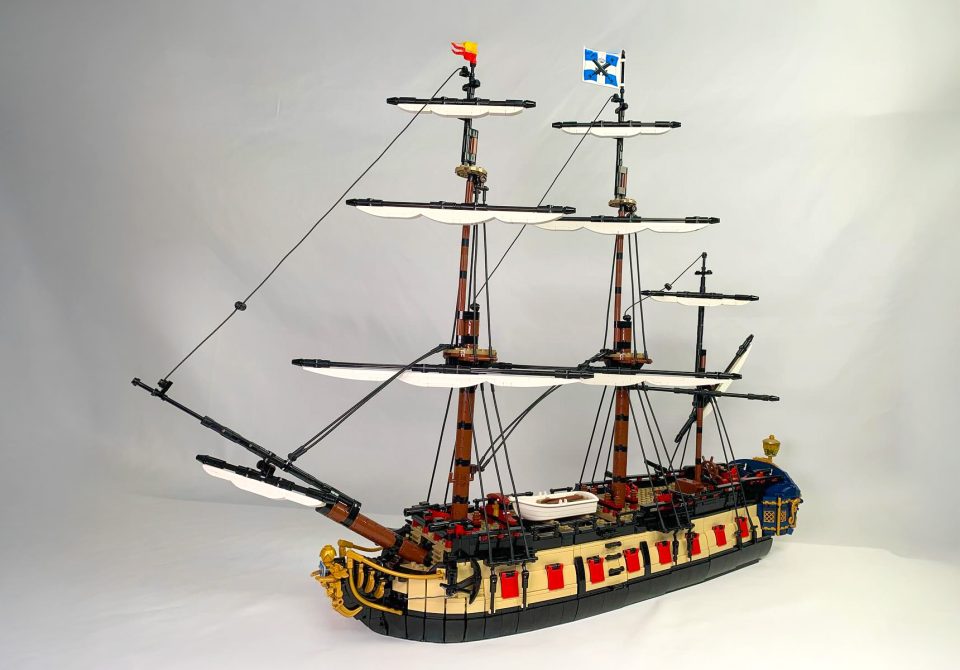 Physical build of "Imperial Frigate Concordia" by Brick Perfection