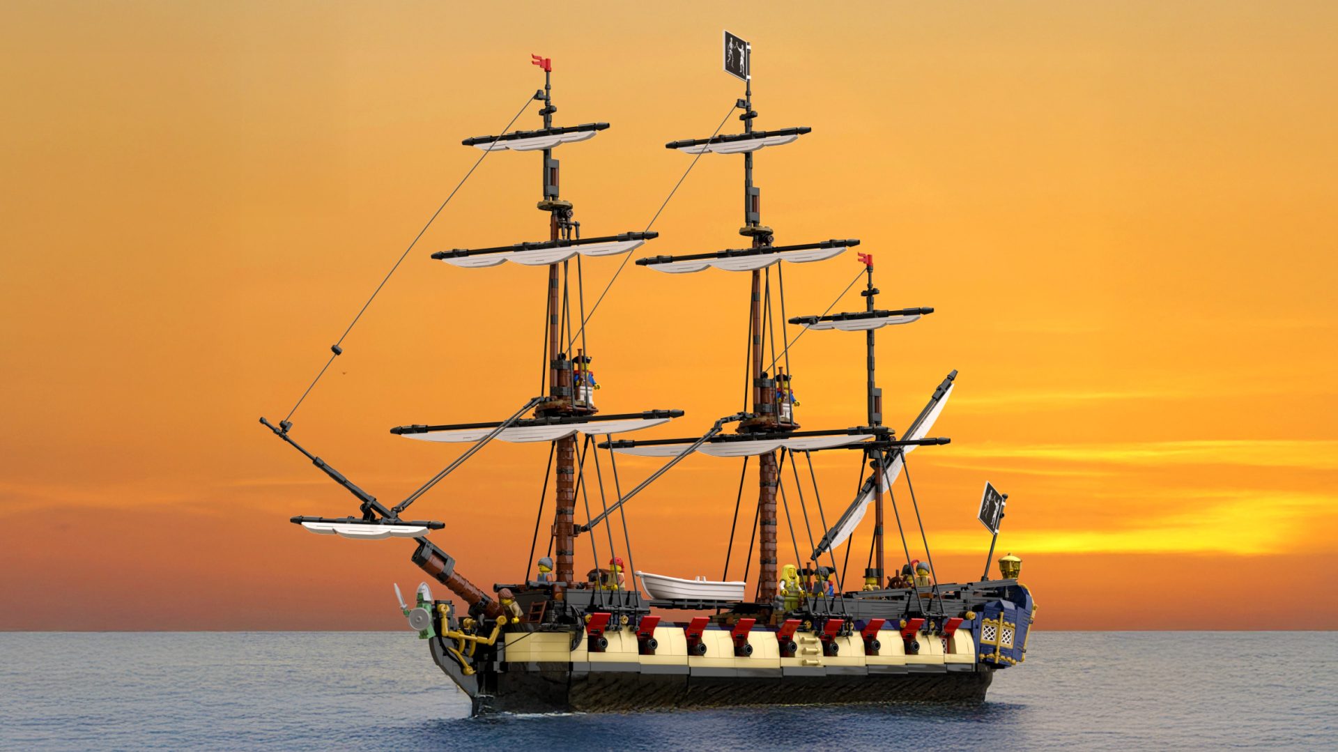 "Privateer Frigate Fortuna" by BrickPerfection (Series 5 version)