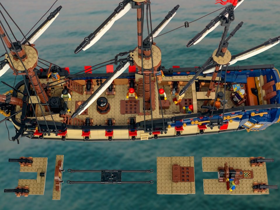 Interior of the Series 6 "Privateer Frigate Fortuna" by Brick Perfection