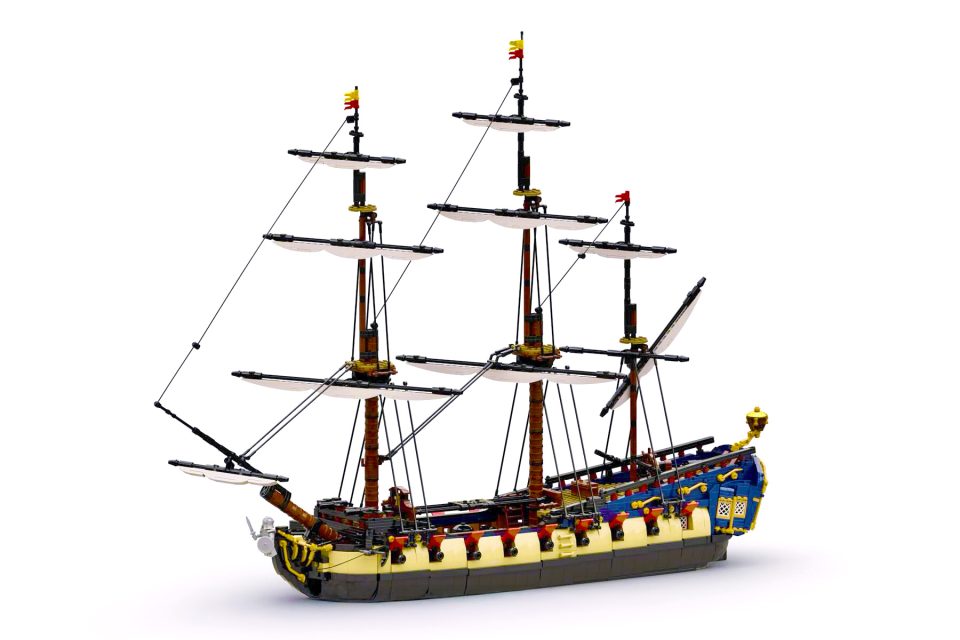 Port Broadside of the Series 6 "Privateer Frigate Fortuna"