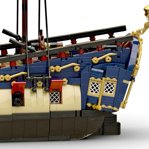 Stern of the "Privateer Frigate Fortuna" from Series 6