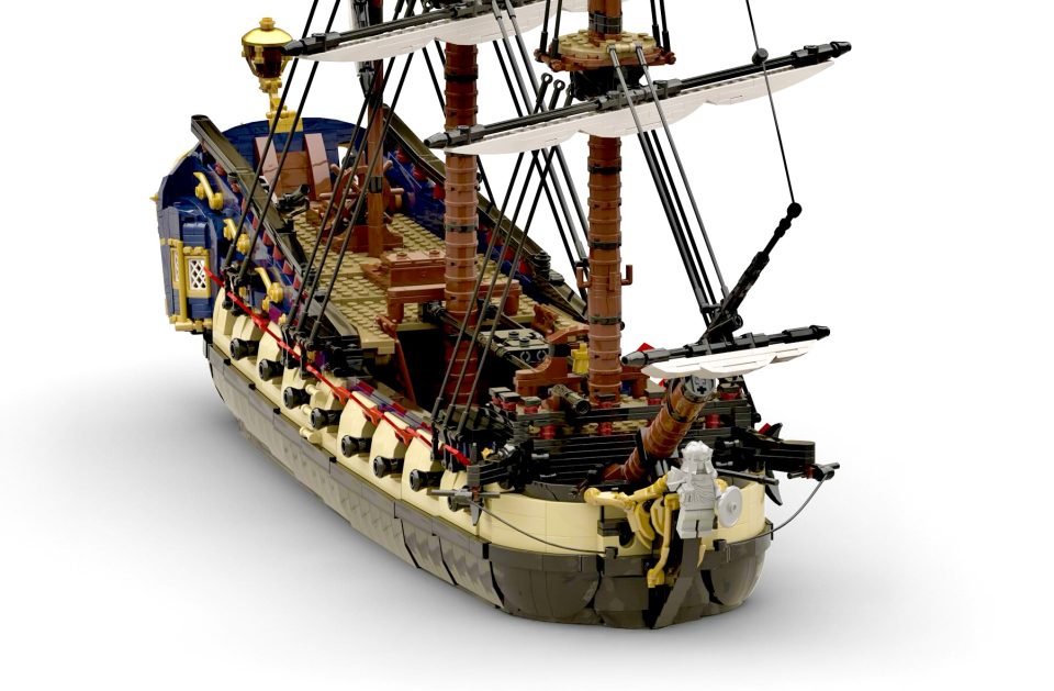 Bow and figurehead of the Fortuna