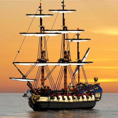 “Privateer Frigate Fortuna” sails off into the sunset