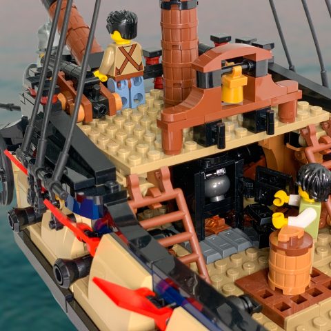 Galley in aftcastle of the "Privateer Frigate Fortuna" from Series 6