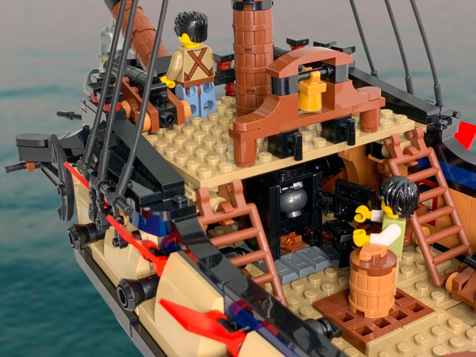 Galley in aftcastle of the "Privateer Frigate Fortuna" from Series 6