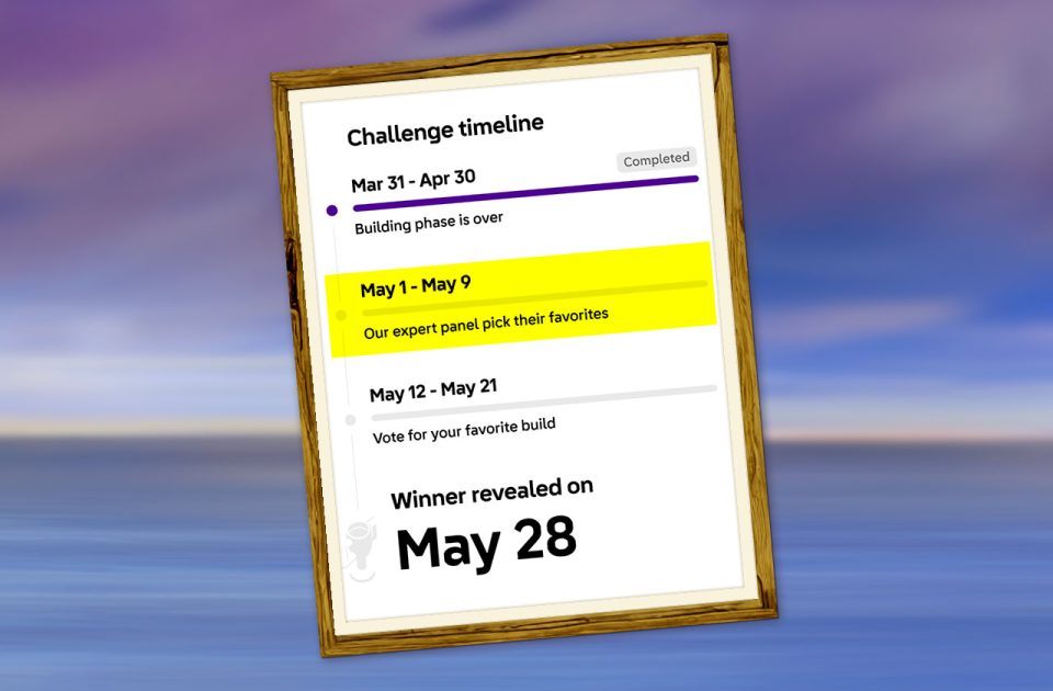 Screenshot of the LEGO Ideas: Twist of Nostalgia Challenge Timeline as 30 April, 2025