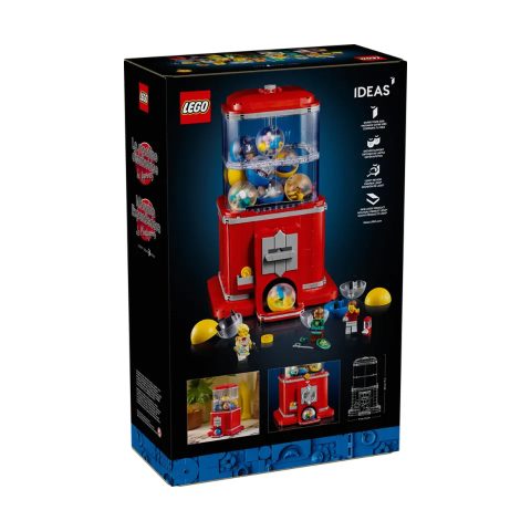 Back of the box for 21358 Minifigure Vending Machine
