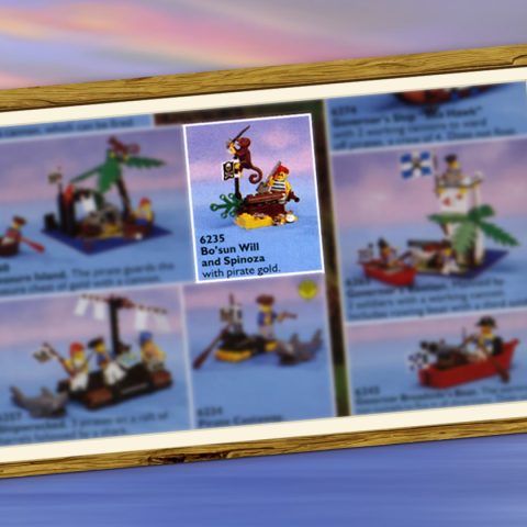 6235 Bo’Sun Will and Spinoza from the 1991 LEGO Catalog