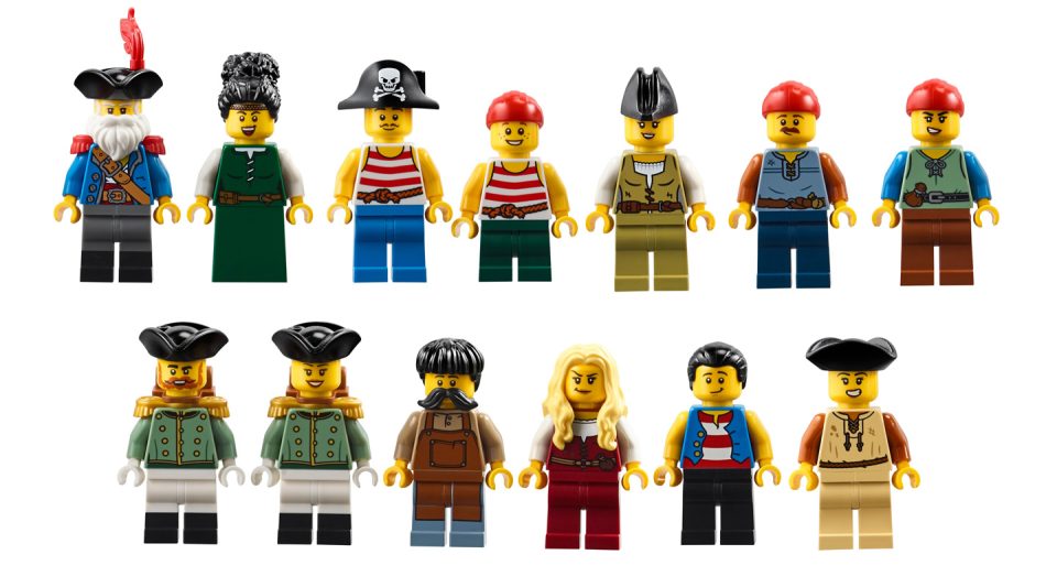 Minifigures included with 910053 The Thieves of Tortuga LEGO BrickLink Designer Program