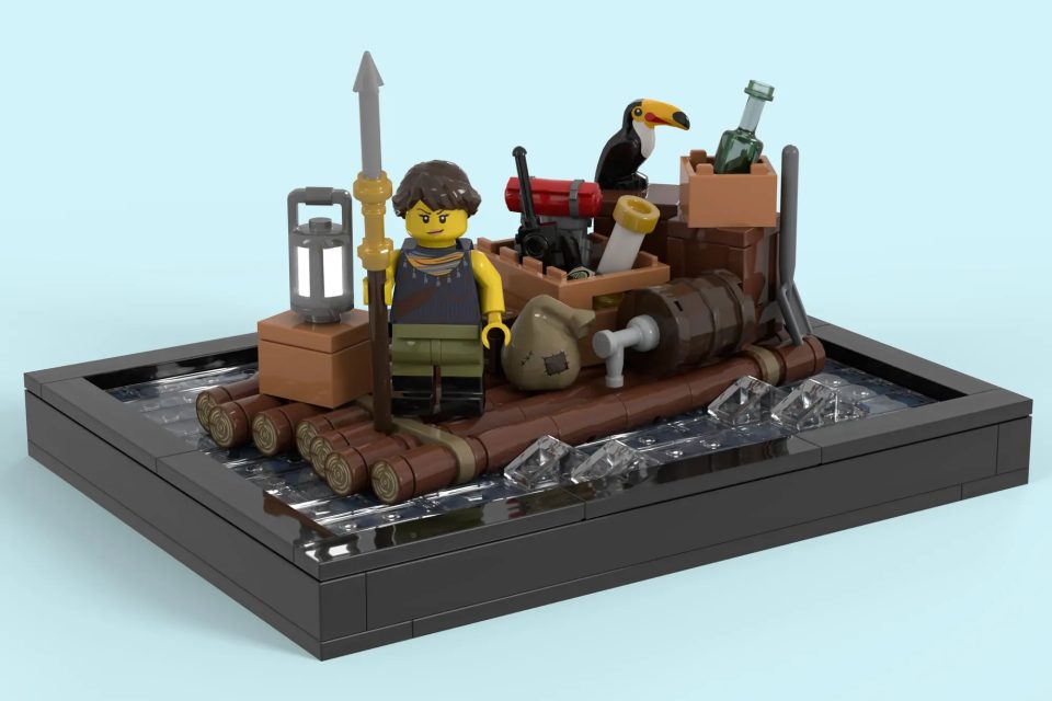 "Adventurers Raft Featuring Jenny Thunder" by BrickG.irl