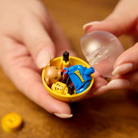 a capsule from 21358 Minifigure Vending Machine