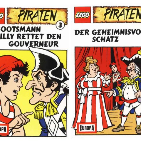 Cassette Covers of the LEGO Piraten Audio Dramas