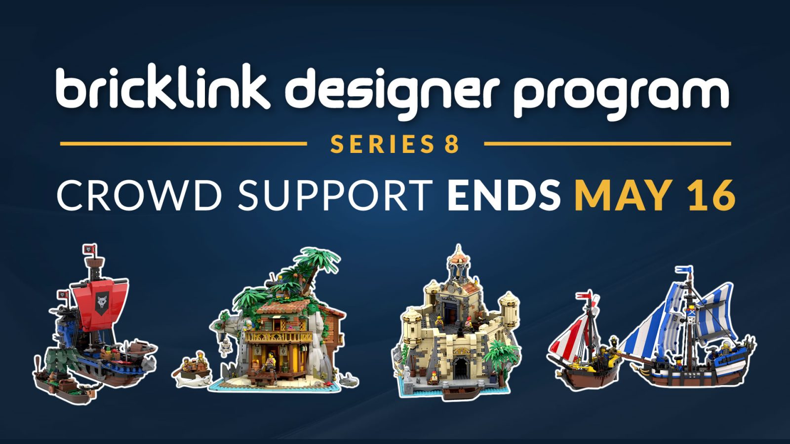 BrickLink Designer Program - Series 8 Pirate Crowd Support Ends