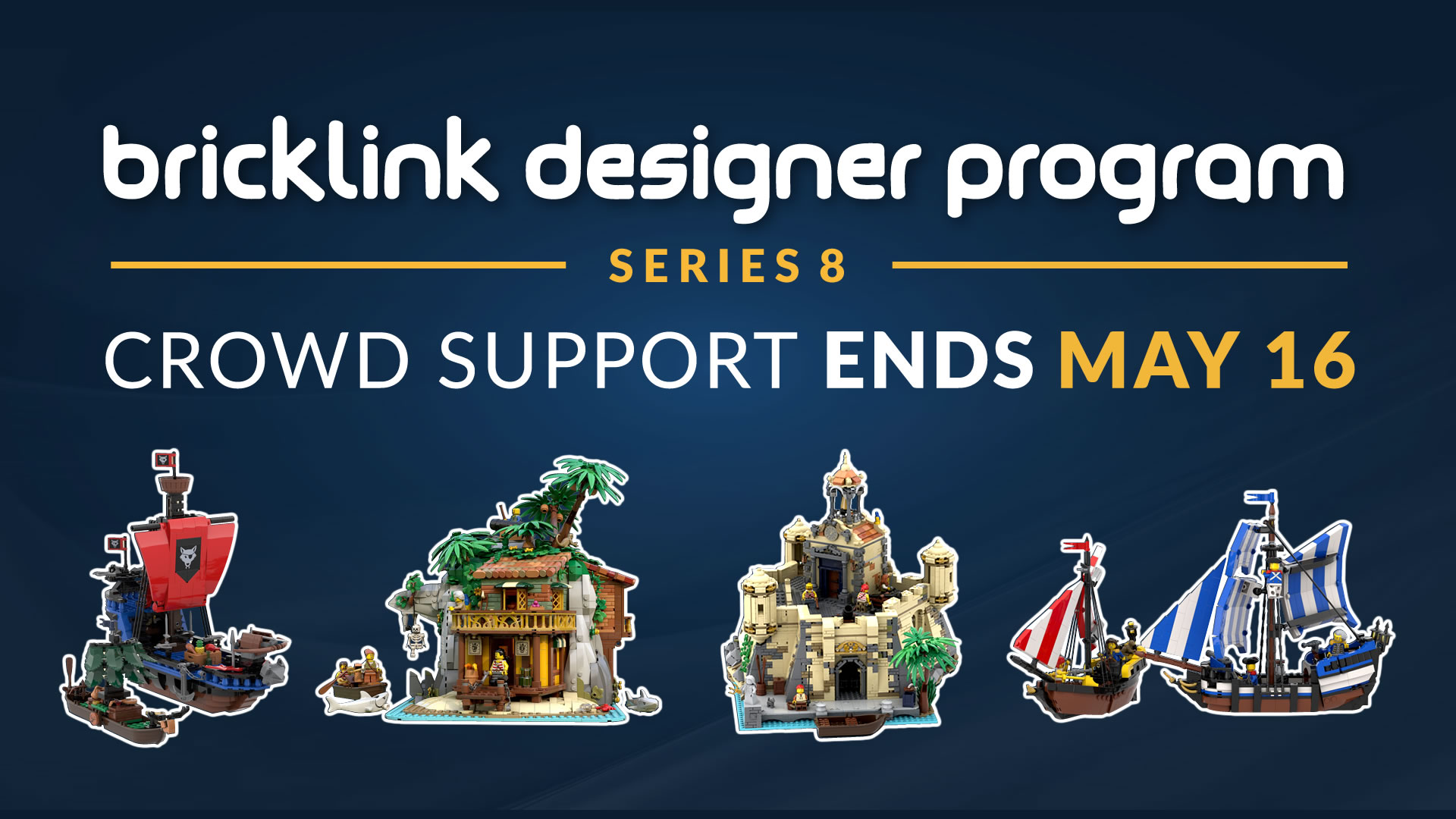 BrickLink Designer Program - Series 8 Pirate Crowd Support Ends