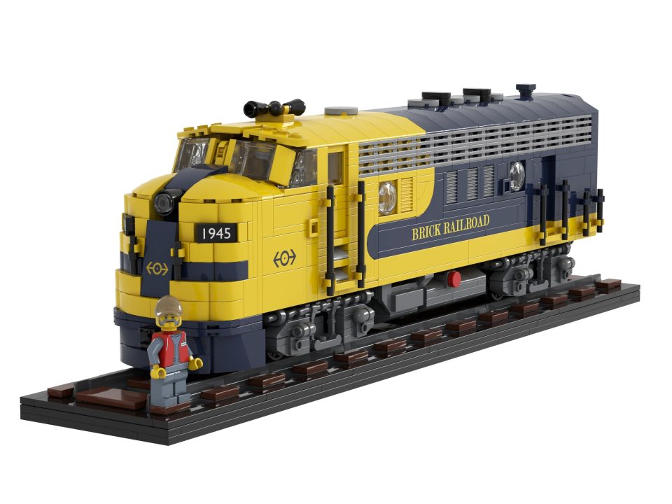 Click here to enlarge image "Brick Railroad Locomotive" by ThomasRoeder