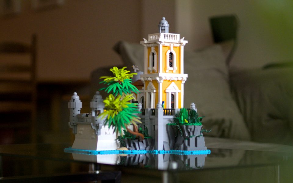 Lifestyle shot of "Coconut Cape" by BallisticBricks