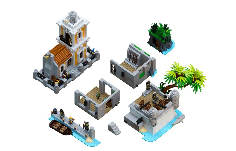 Modular Layout of "Coconut Cape" by BallisticBricks