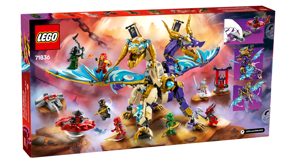 Back the box of 71836 Arc Dragon of Focus