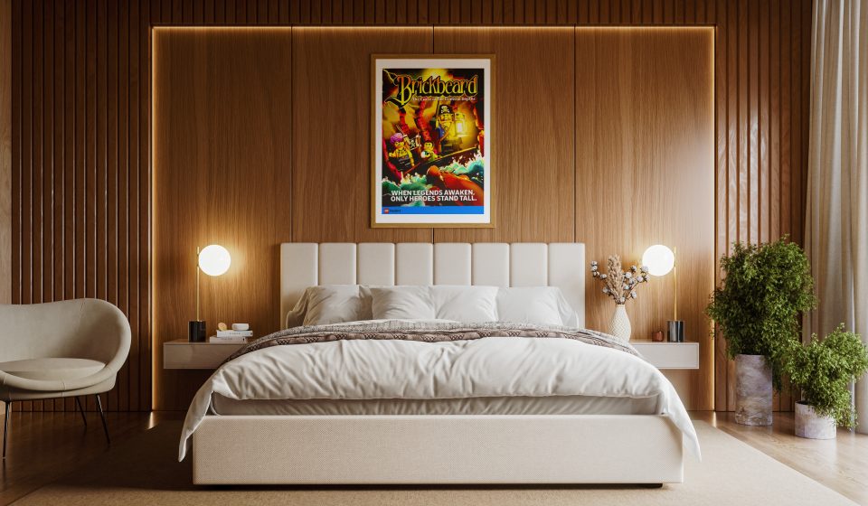 LEGO Insiders Brickbeard Poster on Bedroom Wall