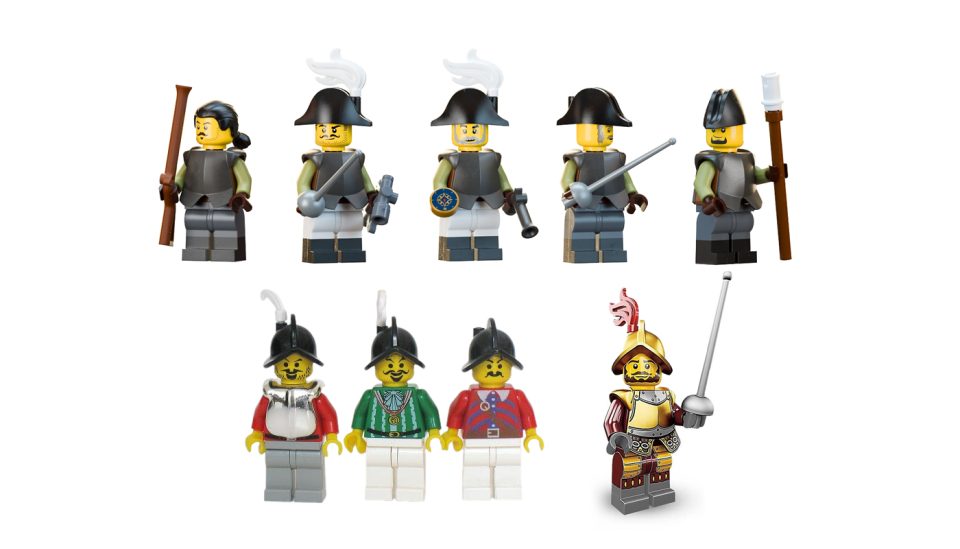 Imperial Armada Minifigures from "Coconut Cape" and classic LEGO Pirate sets