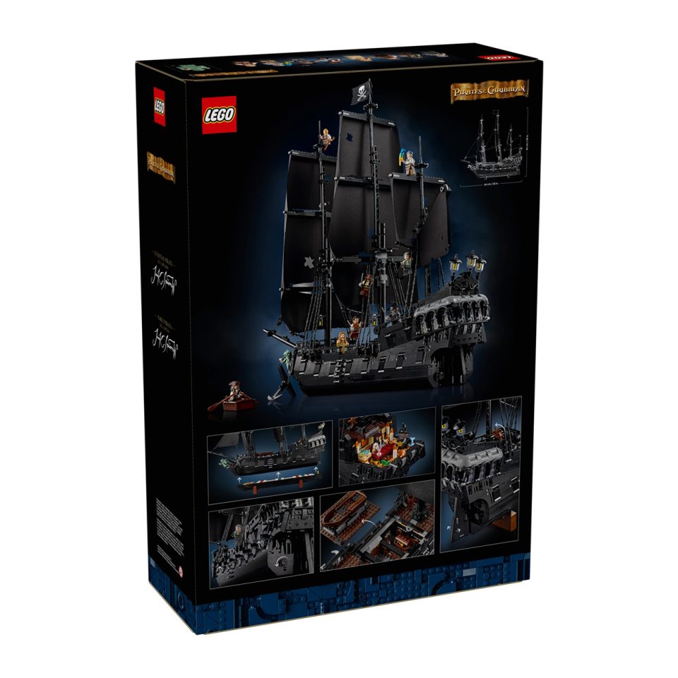 Back of the box for 10365 Jack Sparrow's Pirate Ship