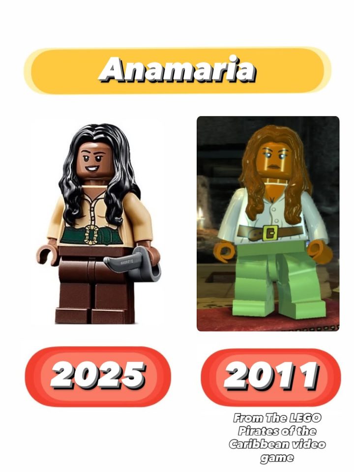 Anamaria minifigure comparison by legomoleshow